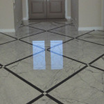 marble tile shine
